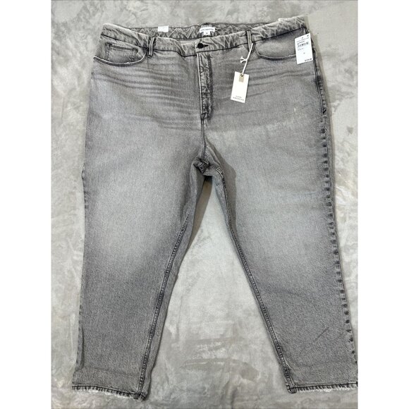 Good American Denim Jeans Gray High Rise Straight Women’s Plus Size 24 - Picture 2 of 16